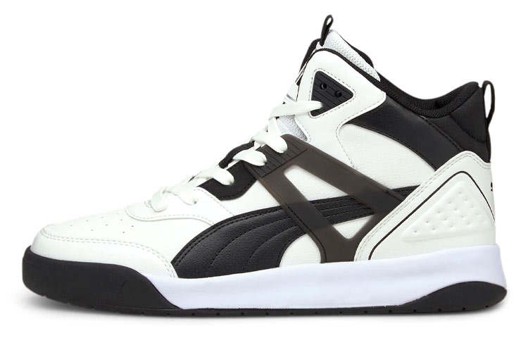 PUMA Backcourt Mid Abrasion Resistant High top Skateboard Shoes Men's White Black
