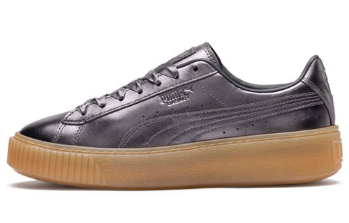 PUMA PUMA Basket Platform Luxe 'Silver' Women's
