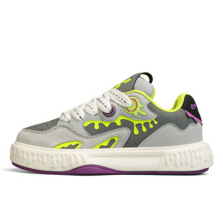 OFF-WIERAH OFF WIERAH Skateboard Shoes Men's Low Top Gray