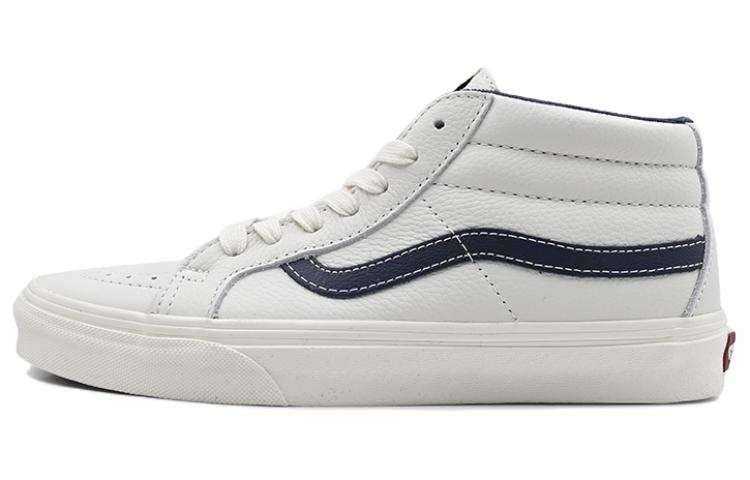Vans Sk8 Mid Mid Top Casual Skate Shoes Unisex White Blue