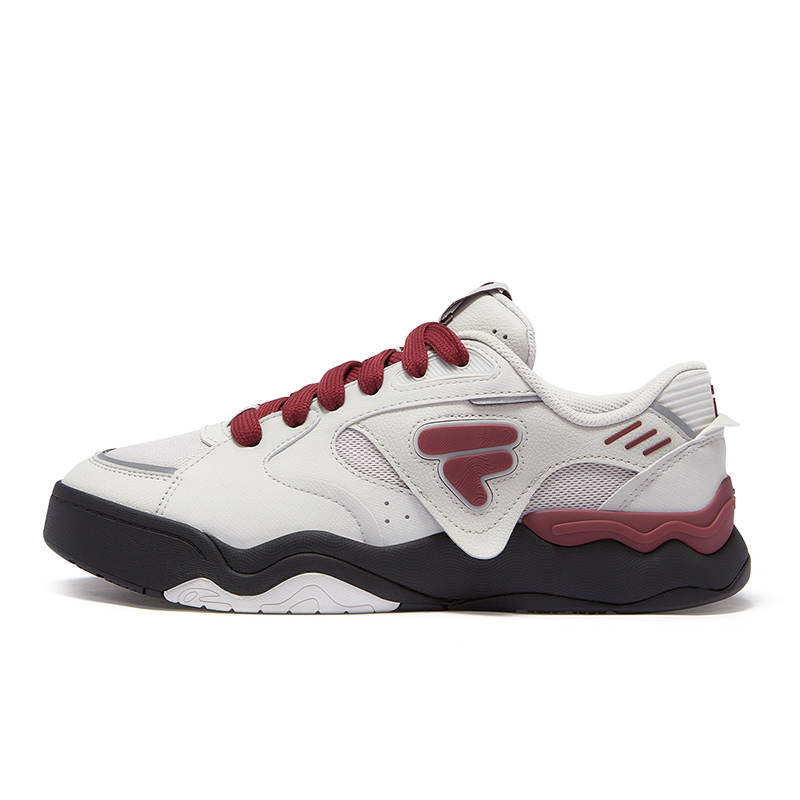 FILA FUSION KICK II Low top Skateboard Shoes Men's Antarctic Gray Codora Red