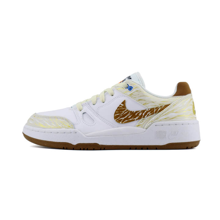 Nike Nike Full Force Sun God Leather Abrasion Resistant Low top Skateboard Shoes Unisex Gold