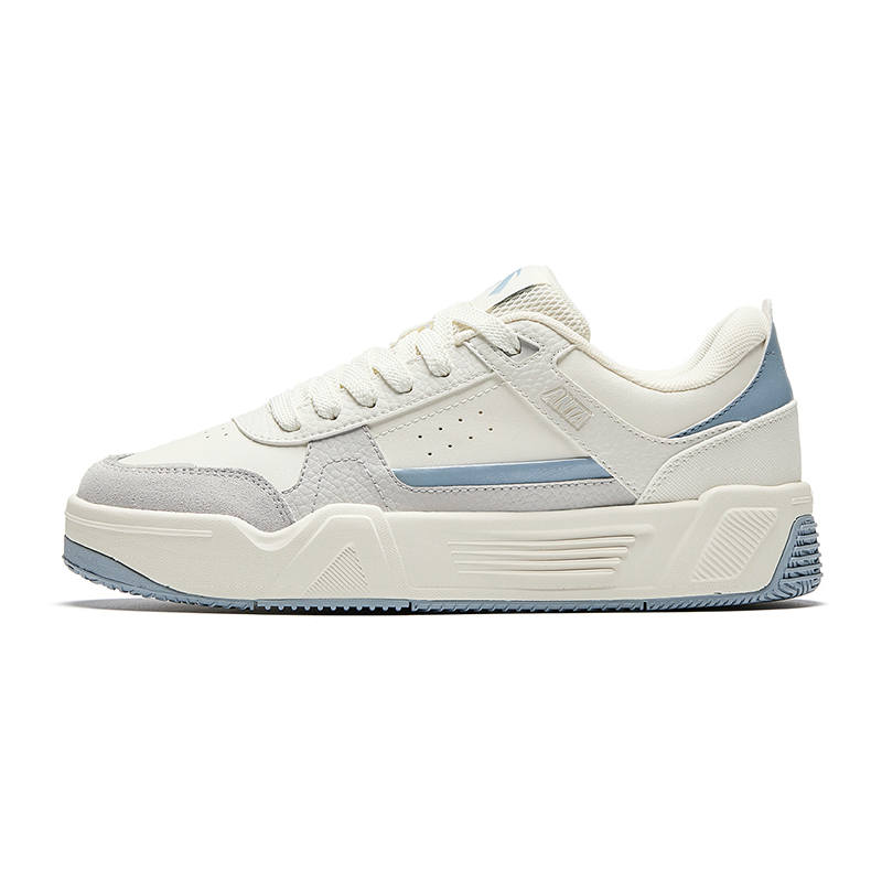 Anta C37 Series Slip Resistant Abrasion Resistant Low top Skateboard Shoes Women's White Blue