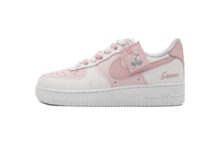 Nike Nike Air Force 1 Sunset Abrasion Resistant Abrasion Resistant Low top Skateboard Shoes Women's Pink White