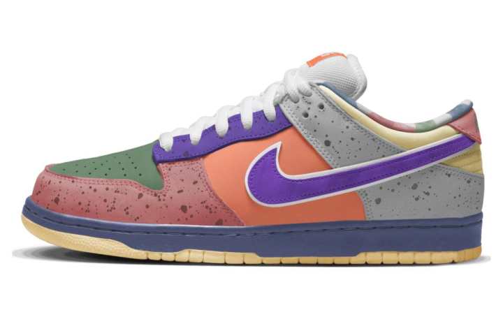 Nike CONCEPTS X Nike Dunk SB Skateboard Shoes Men's Low Top White Blue/Orange/Green