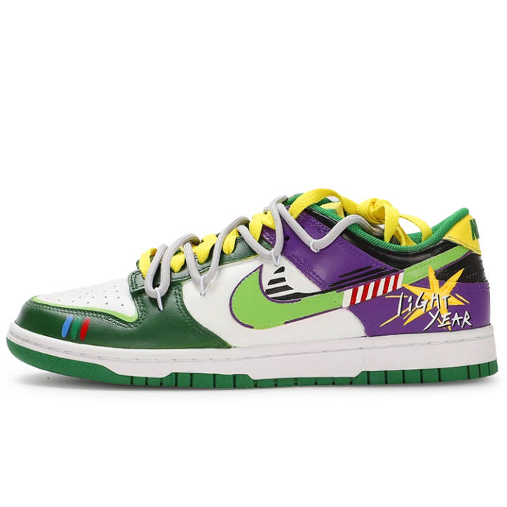 Nike Nike Dunk Low top Skateboard Shoes Men's Purple Green