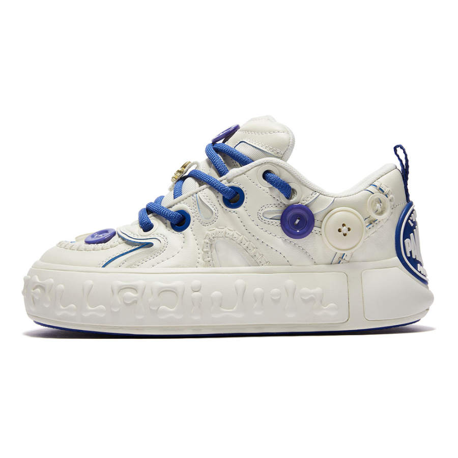 Palladium Cushioning Slip Resistant Low top Skateboard Shoes Unisex Ecru