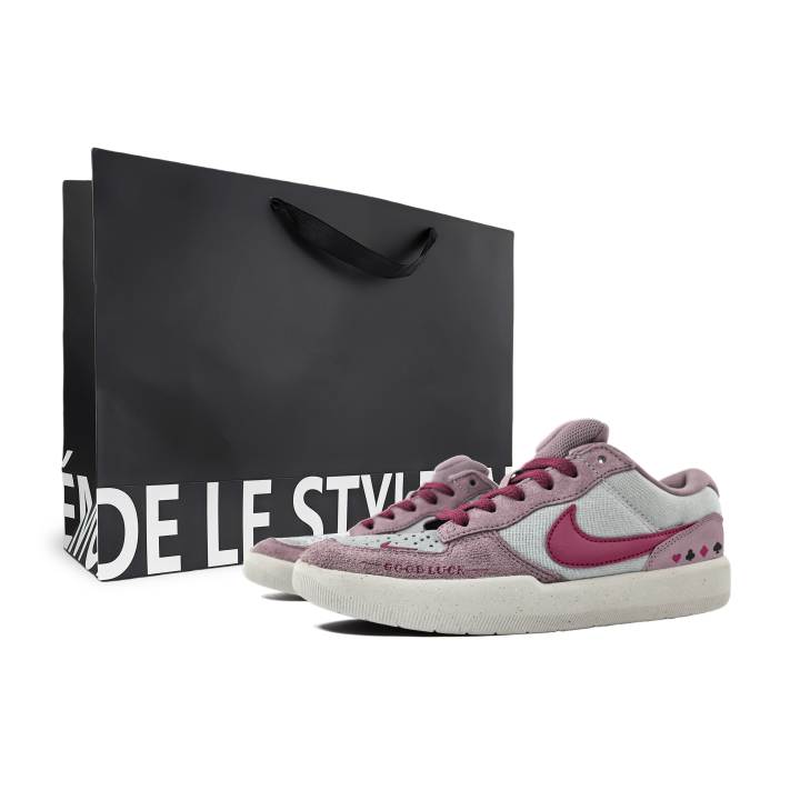Nike Nike SB Force 58 Abrasion Resistant Abrasion Resistant Low top Skateboard Shoes Unisex Gray Purple