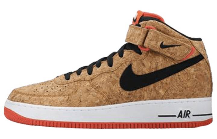 Nike Nike Air Force 1 Mid top Skateboard Shoes Men's Brown