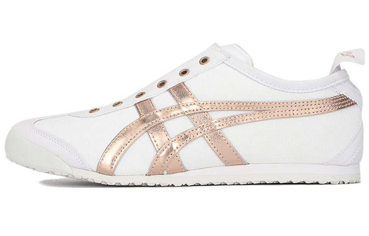 Onitsuka Tiger MEXICO 66 SLIP on Breathable Low top Skateboard Shoes Unisex Rose Gold