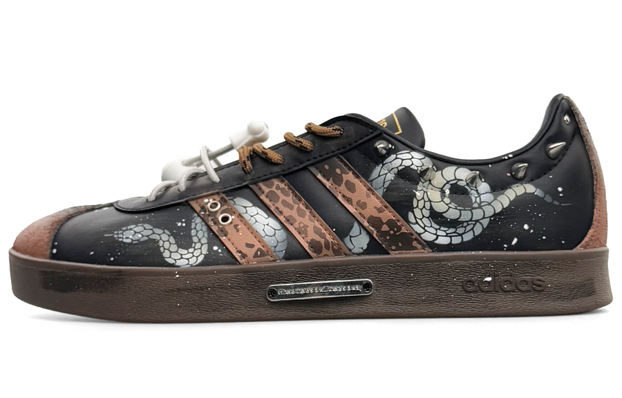 Adidas Adidas VL COURT 2.0 Lightweight Low top Skateboard Shoes Unisex Black Brown