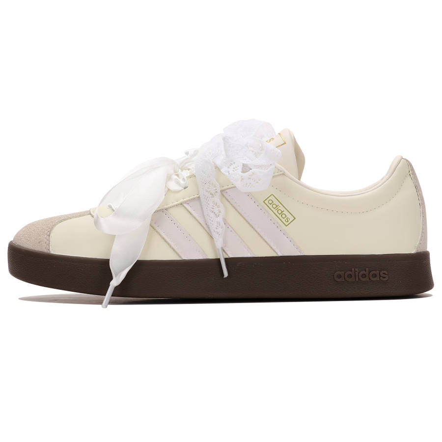 Adidas Adidas VL COURT 2.0 Abrasion Resistant Low top Skateboard Shoes Unisex Yellow White