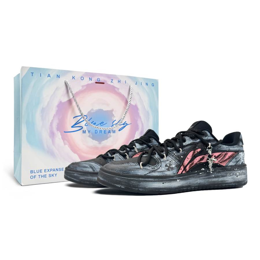 Li-Ning Li Ning Low top Skateboard Shoes Men's Black Pink