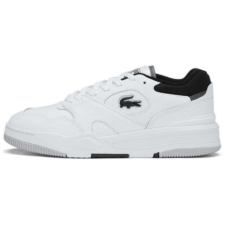 LACOSTE LACOSTE Leather Low top Skateboard Shoes Men's White