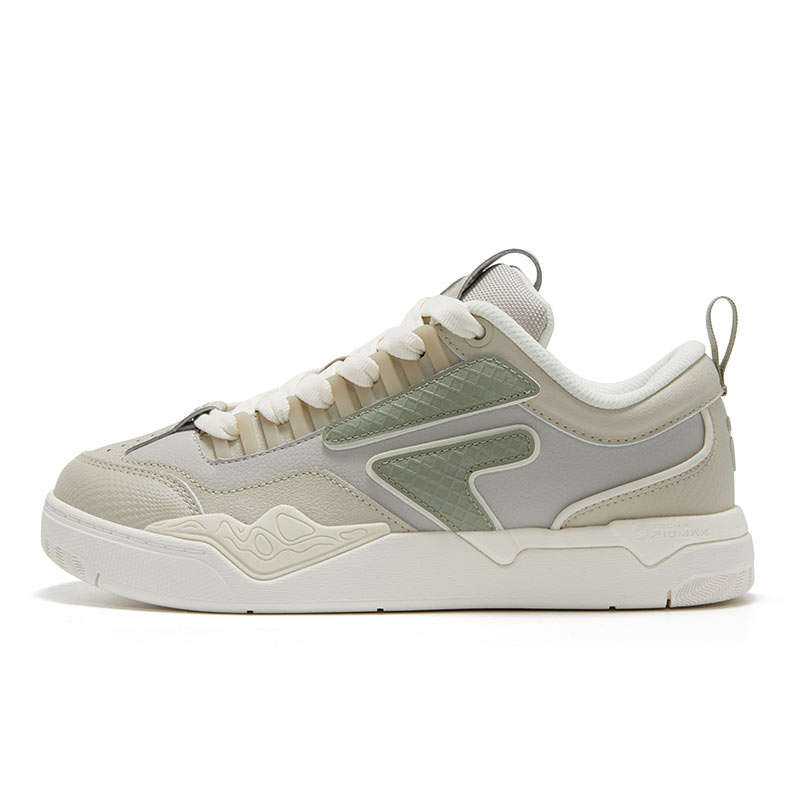 FILA FUSION Nollie Wear resistant And Lightweight Low top Skateboard Shoes Women's Beige