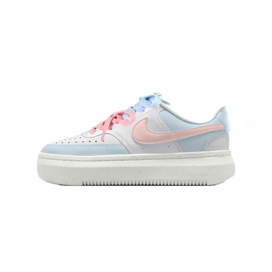 Nike Nike Court Vision Alta Slip Resistant Abrasion Resistant Low top Skateboard Shoes Women's Blue Pink