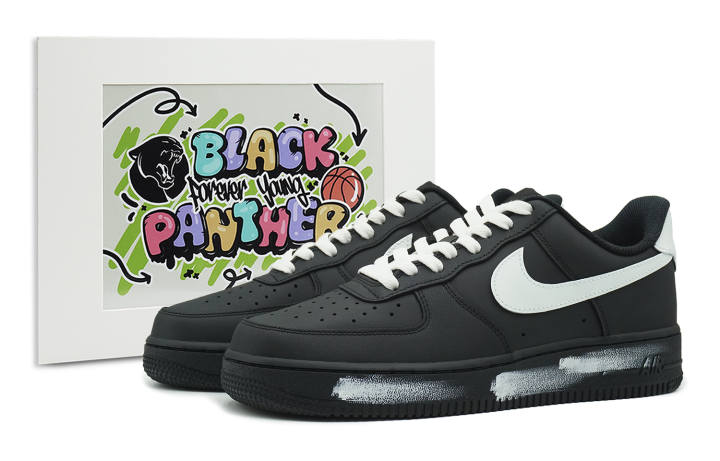 Nike Nike Air Force 1 Low top Skateboard Shoes Men's Black White