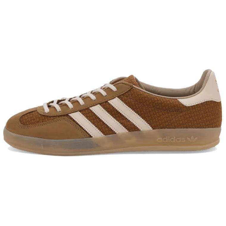 Adidas Originals GAZELLE INDOOR Textile, Leather Low top Skateboard Shoes Unisex Brown