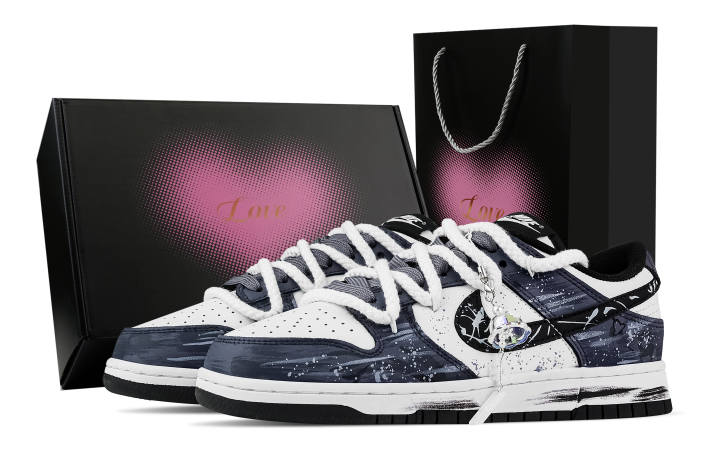 Nike Nike Dunk Storm Deer Spirit, Heart Box Abrasion Resistant Low top Skateboard Shoes Unisex