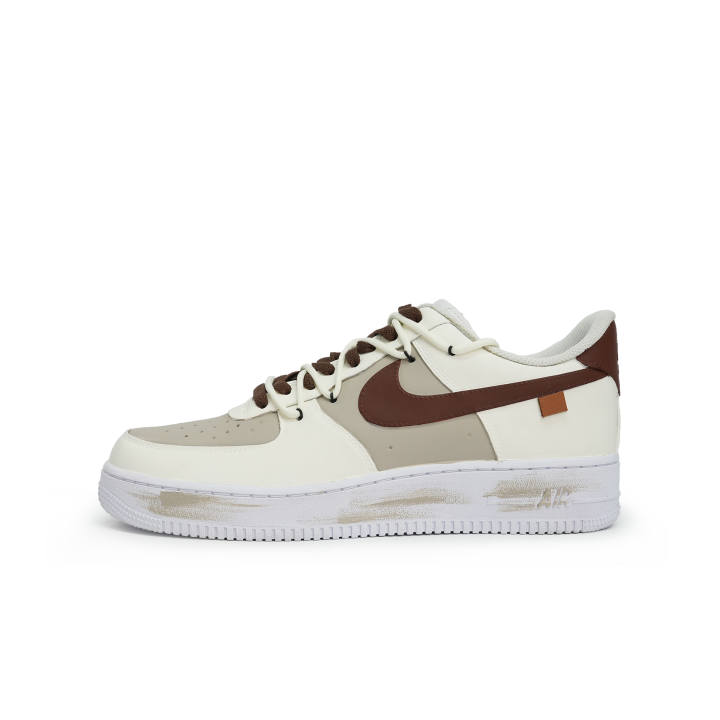 Nike Nike Air Force 1 Octopus Party, Light Khaki Brown Slip Resistant Abrasion Resistant Slip Resistant Abrasion Resistant
