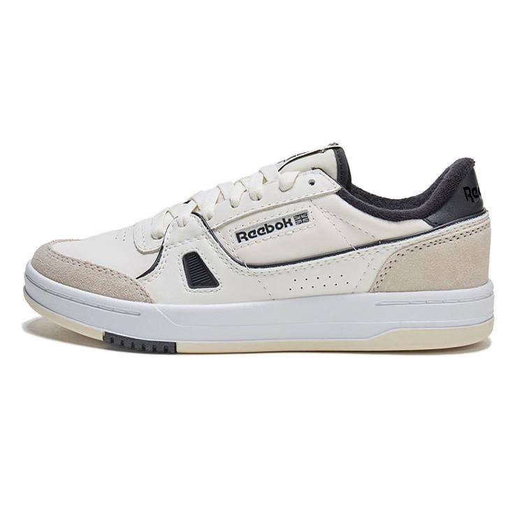 Reebok Lt Court Abrasion Resistant Breathable Abrasion Resistant Breathable Low top Skateboard Shoes Unisex White Black