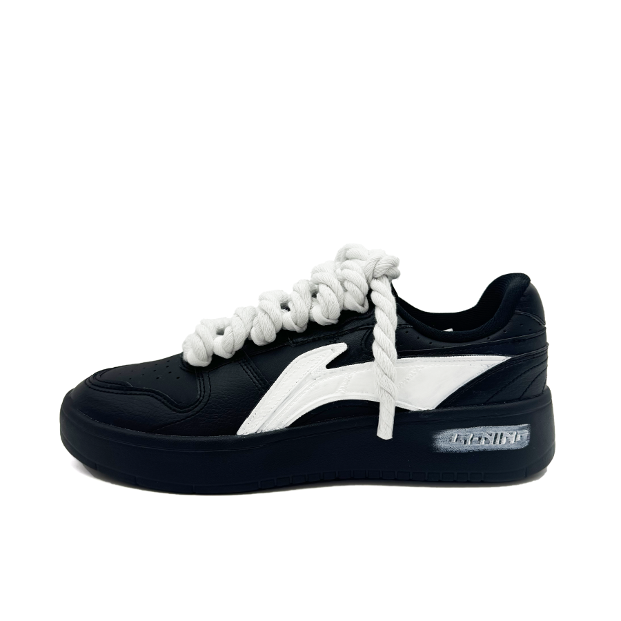 Li-Ning Li Ning Sycee V2 Slip Resistant Abrasion Resistant Low top Skateboard Shoes Men's Black White