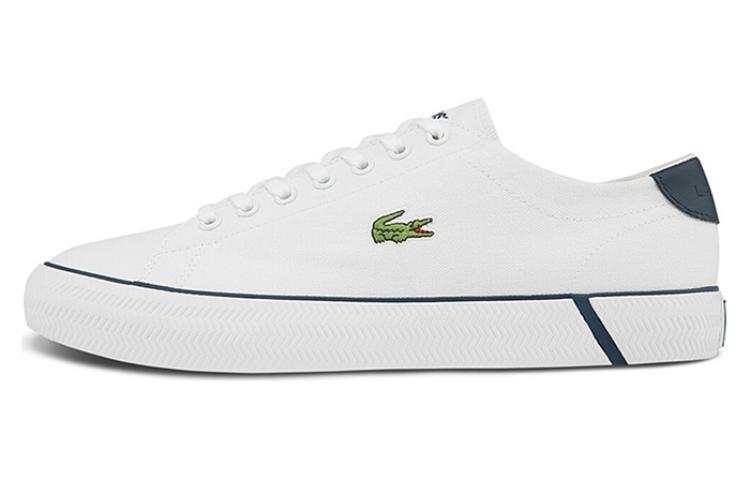 LACOSTE LACOSTE Fabric Low top Skateboard Shoes Men's White