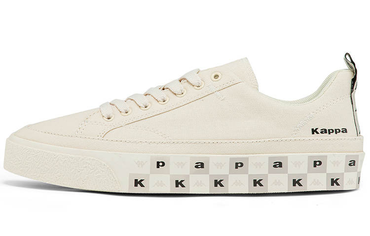 Kappa Canvas Low top Skateboard Shoes Unisex Heron Feather White