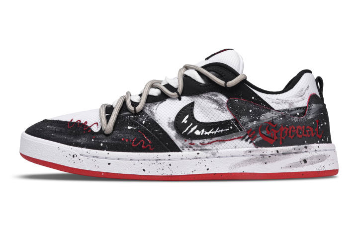 Nike Nike SB Alleyoop Black Tide Nocturne Coverage Impact Resistance Balance Low top Skateboard Shoes Men's Black Red