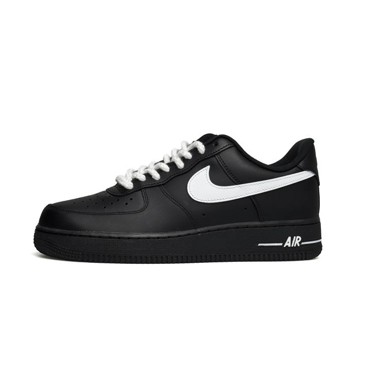 Nike Nike Air Force 1 Slip Resistant Cushioning Abrasion Resistant Low top Skateboard Shoes Unisex Black White