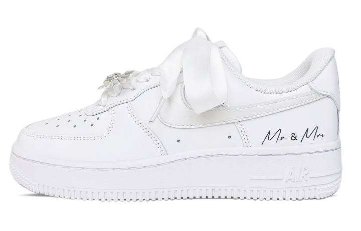 Nike Nike Air Force 1 Low top Skateboard Shoes Women's Gray White