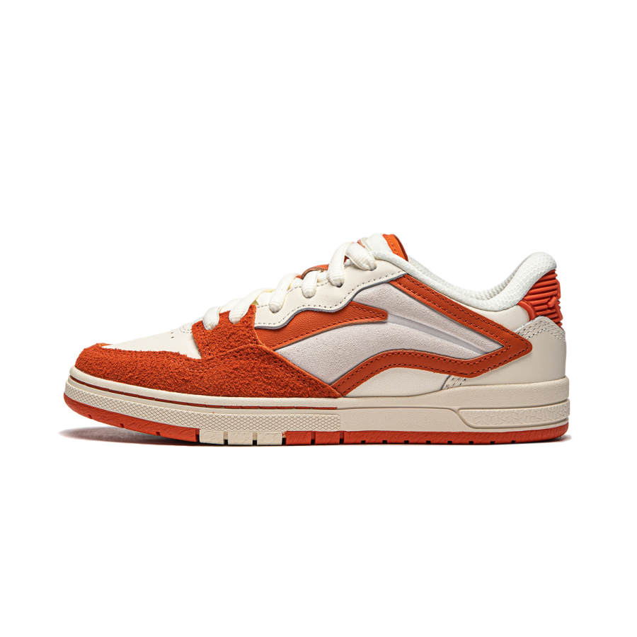 Li-Ning Li Ning Wave Pro S Abrasion Resistant Low top Skateboard Shoes Women's Beige White Orange