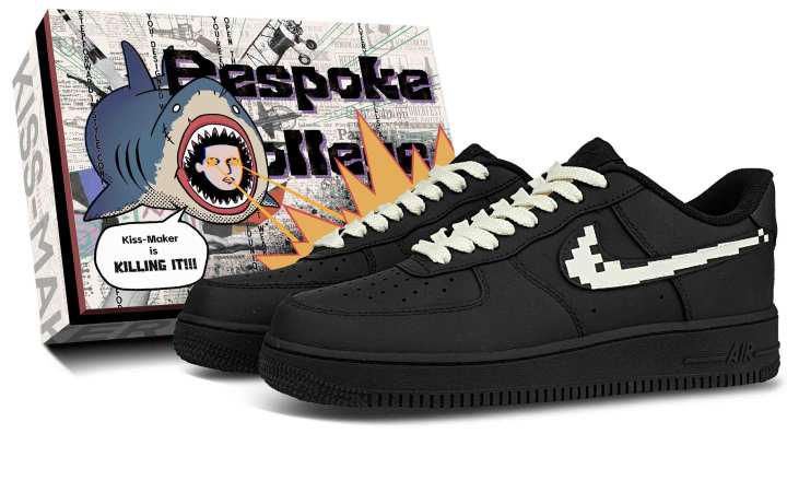 Nike Nike Air Force 1 Abrasion Resistant Low top Skateboard Shoes Unisex Black