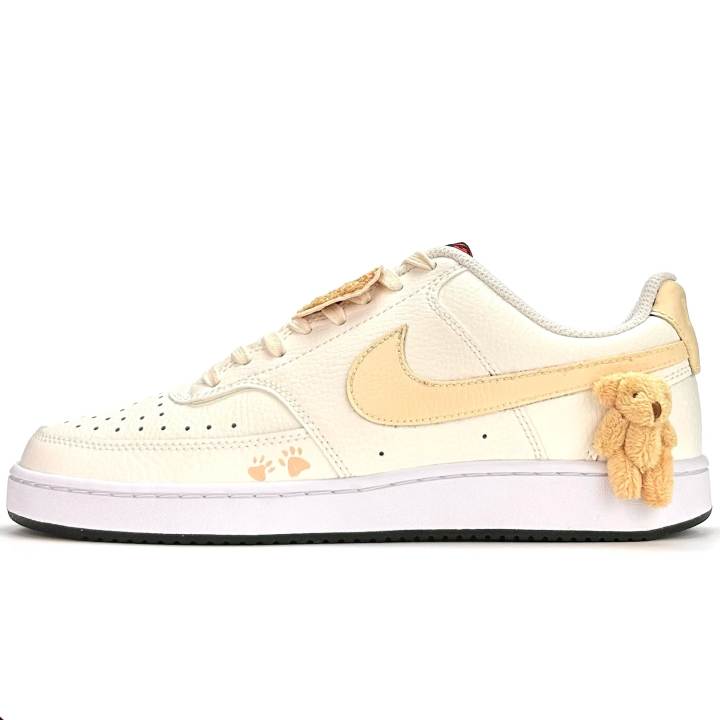 Nike Nike Court Vision 1 Skateboard Shoes Unisex Low Top White/Yellow/Red/Brown/Black