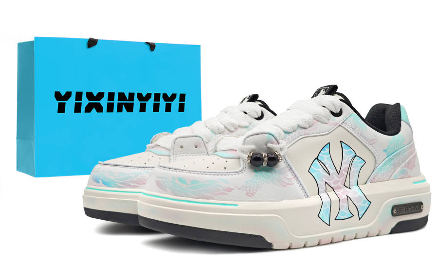 MLB MLB Chunky Liner Low top Skateboard Shoes Unisex White Cyan