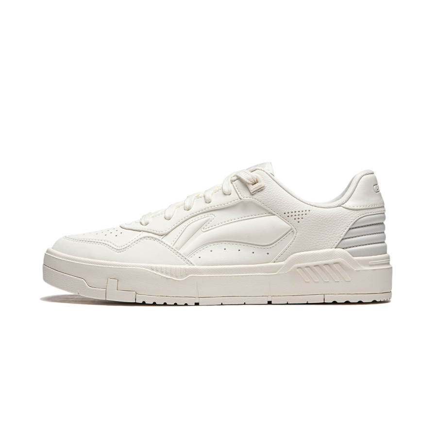 Li-Ning Li Ning Common 80s Slip Resistant Abrasion Resistant Low top Skateboard Shoes Men's Ivory