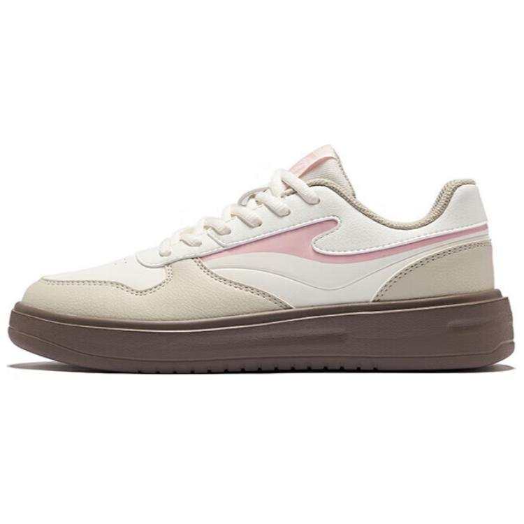 Erke Sky Strategy Slip Resistant, Abrasion Resistant, Breathable Low top Skateboard Shoes Women's Ecru