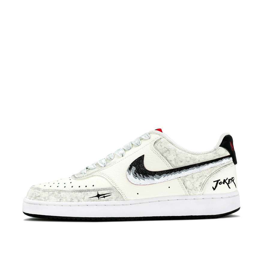 Nike Nike Court Vision 1 Century Joker Abrasion Resistant Balance Low top Skateboard Shoes Men's Black White