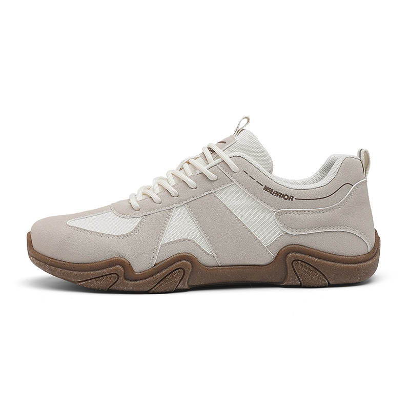 Warrior Abrasion Resistant, Lightweight, And Breathable Low top Casual Shoes Men's Gray Beige
