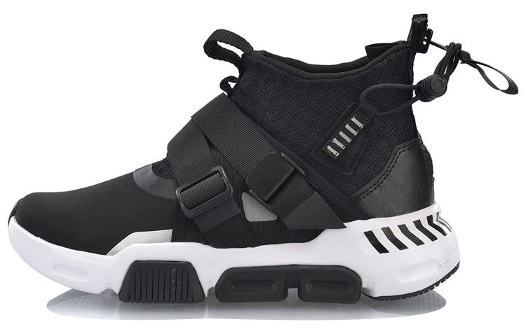 Li-Ning Li Ning Skateboard Shoes Women's High Top Standard Black/Standard White