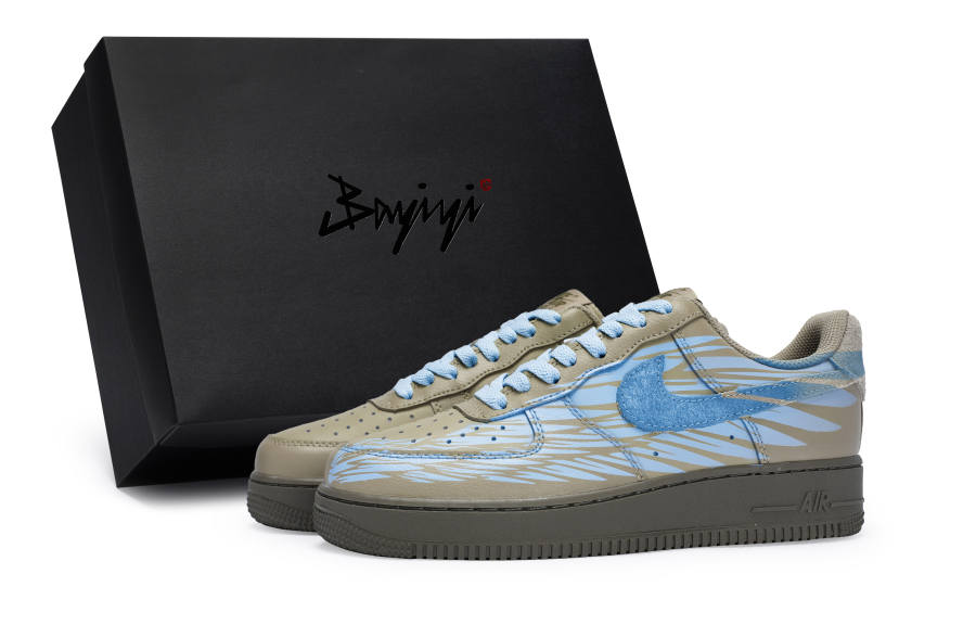 Nike Nike Air Force 1 07 LV8 811 Manufacturing, Wings Of Freedom Blue, Special Shoe Box Slip Resistant Low top
