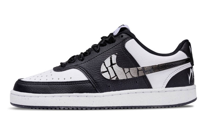 Nike Nike Court Vision Low Jingxin Manufacturing, Twilight Night Song Synthetic Leather, Leather