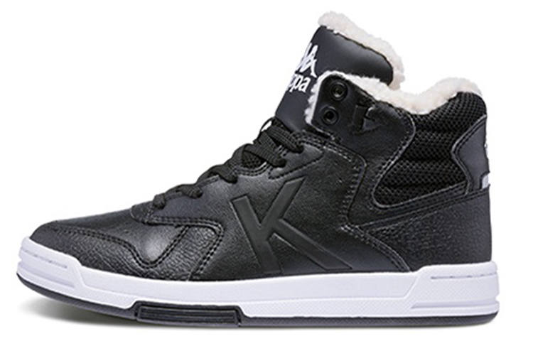 Kappa Skateboard Shoes Women's High Top Black/White