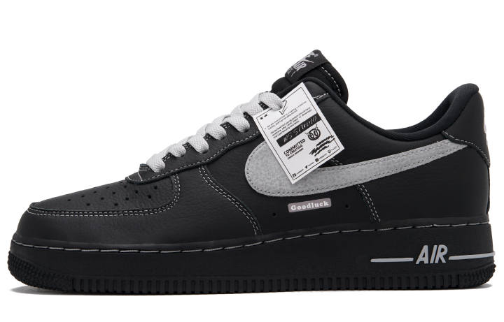 Nike Nike Air Force 1 Dark Khaki Navy Low top Skateboard Shoes Unisex Black