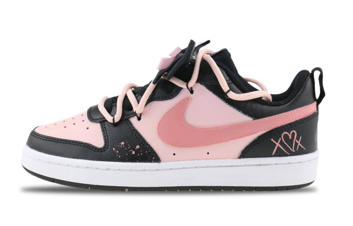 Nike Nike Court Borough Low top Skateboard Shoes GS Black Pink