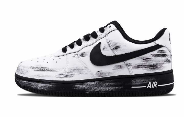 Nike Nike Air Force 1 Abrasion Resistant Abrasion Resistant Low top Skateboard Shoes Men's Black White