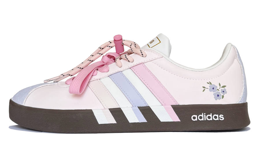 Adidas Neo VL Court 2.0 Low top Skateboard Shoes Unisex Pink White