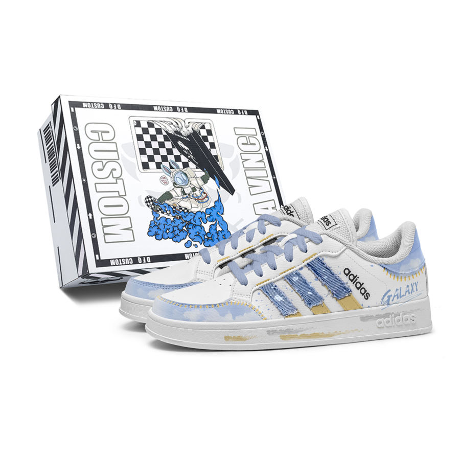 Adidas Adidas Neo Wild Galaxy Abrasion Resistant Slip Resistant Abrasion Resistant Slip Resistant Low top Skateboard Shoes
