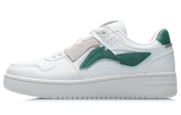 Li-Ning Li Ning Tianji Collection Slip Resistant, Abrasion Resistant, Lightweight Low top Skateboard Shoes Women's White Green