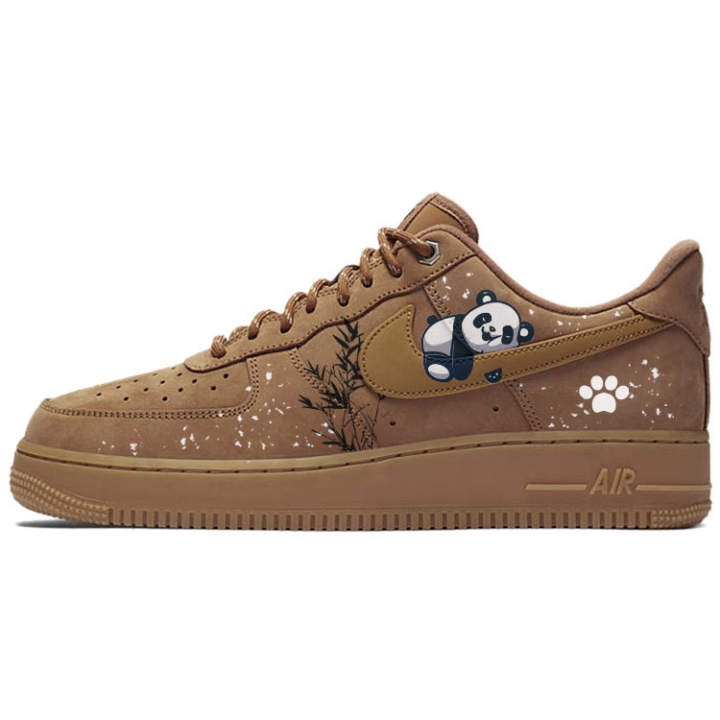 Nike Nike Air Force 1 White Snow No Trace, Bamboo Grove Panda Slip Resistant Abrasion Resistant